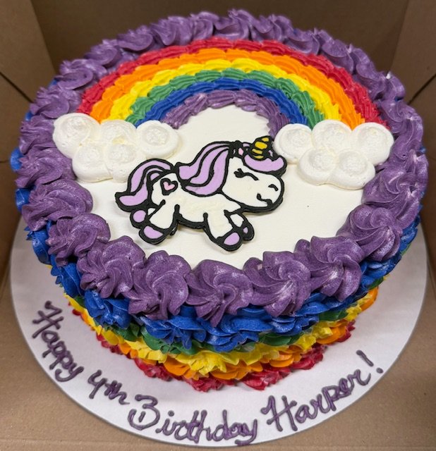 # 33 Unicorn Buttercream Transfer Rainbow